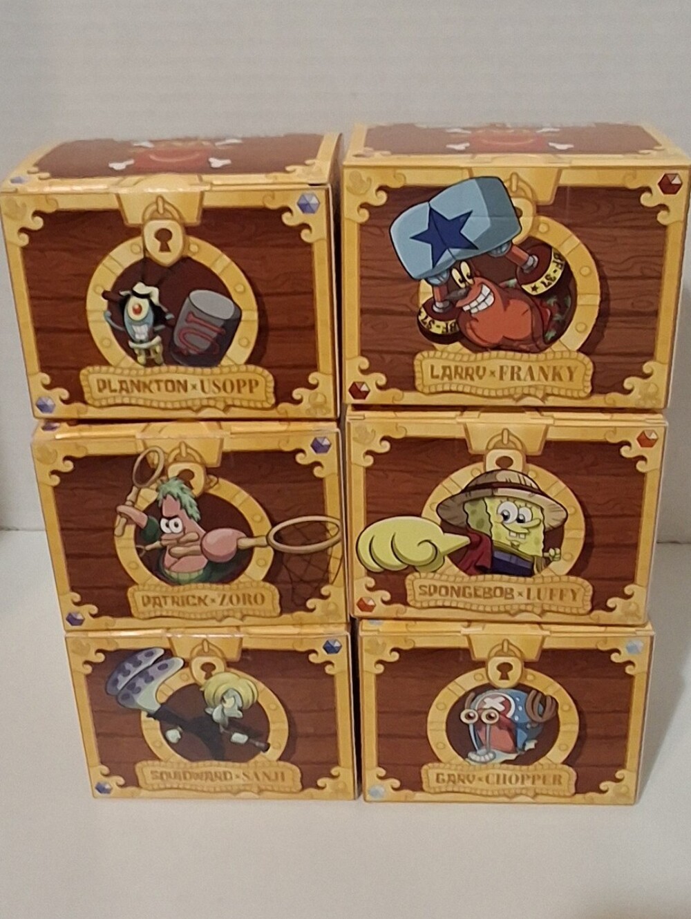 McDonalds SpongeBob x One Piece Toys Squidward Patrick Larry Plankton Gary Bob